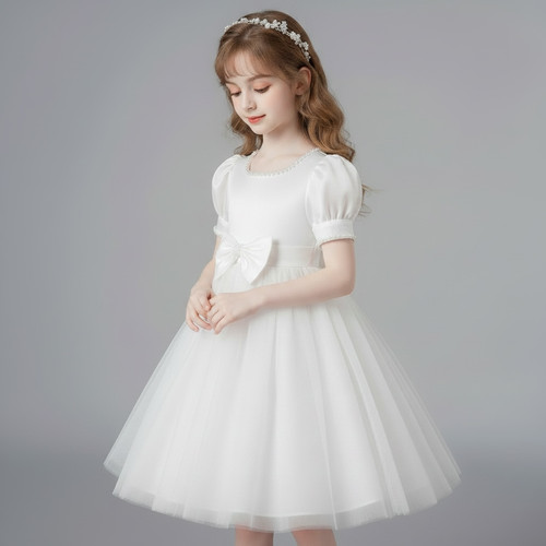 White girl wedding baptism - white,
