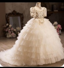 Champagne colour girl dress