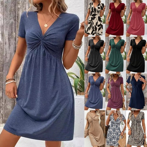 Women summer cotton neck - women's,